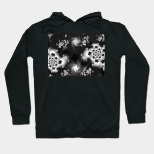 Gray Flowers Hoodie